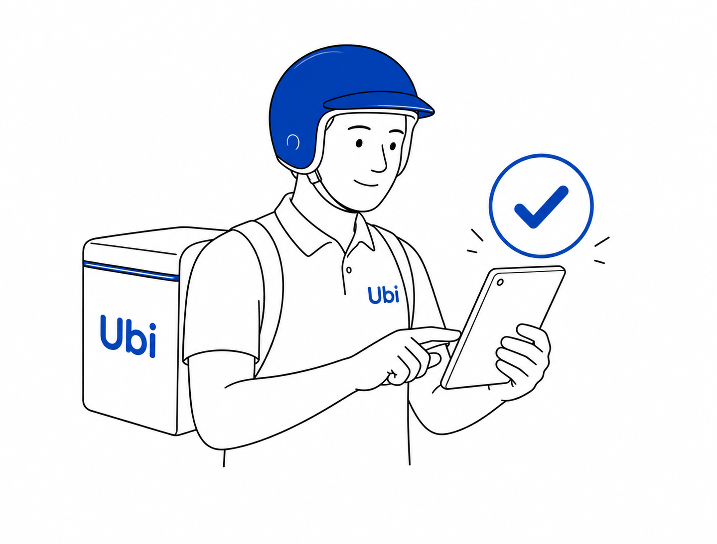 Delivery confirmando pedido